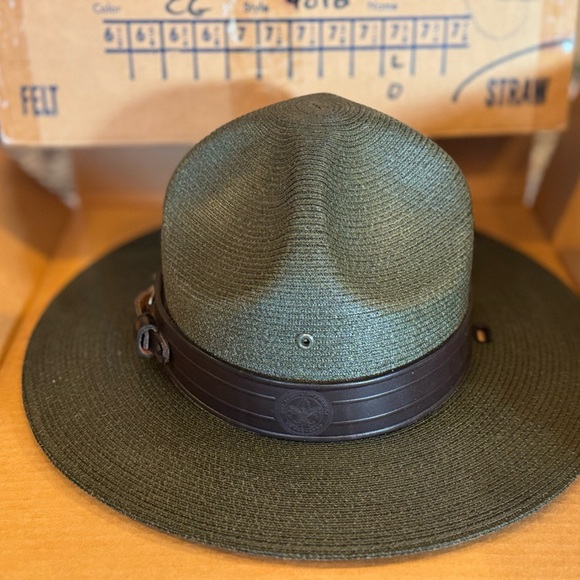 Men's Olive Green Campaign Hat - Picture 3 of 3